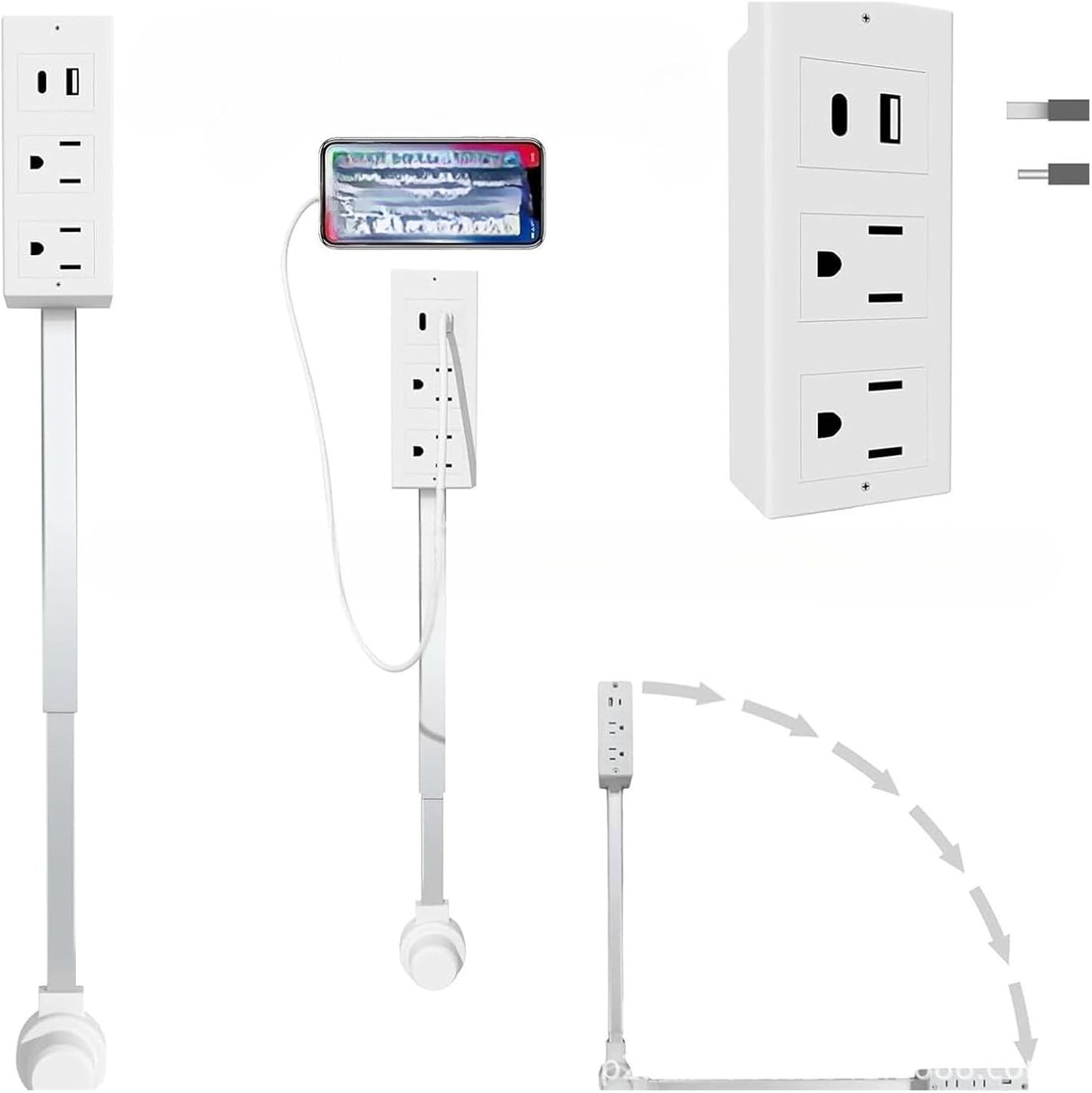 180° Rotating Power Outlet Extender