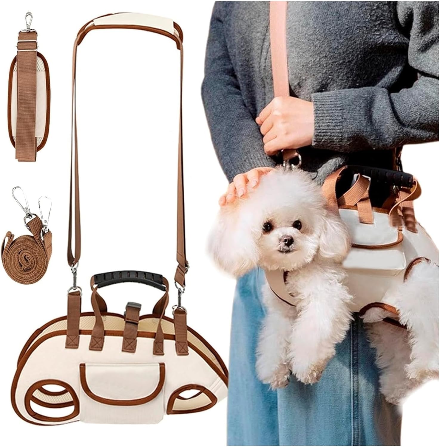 Portable Pet Carrier Sling Bag