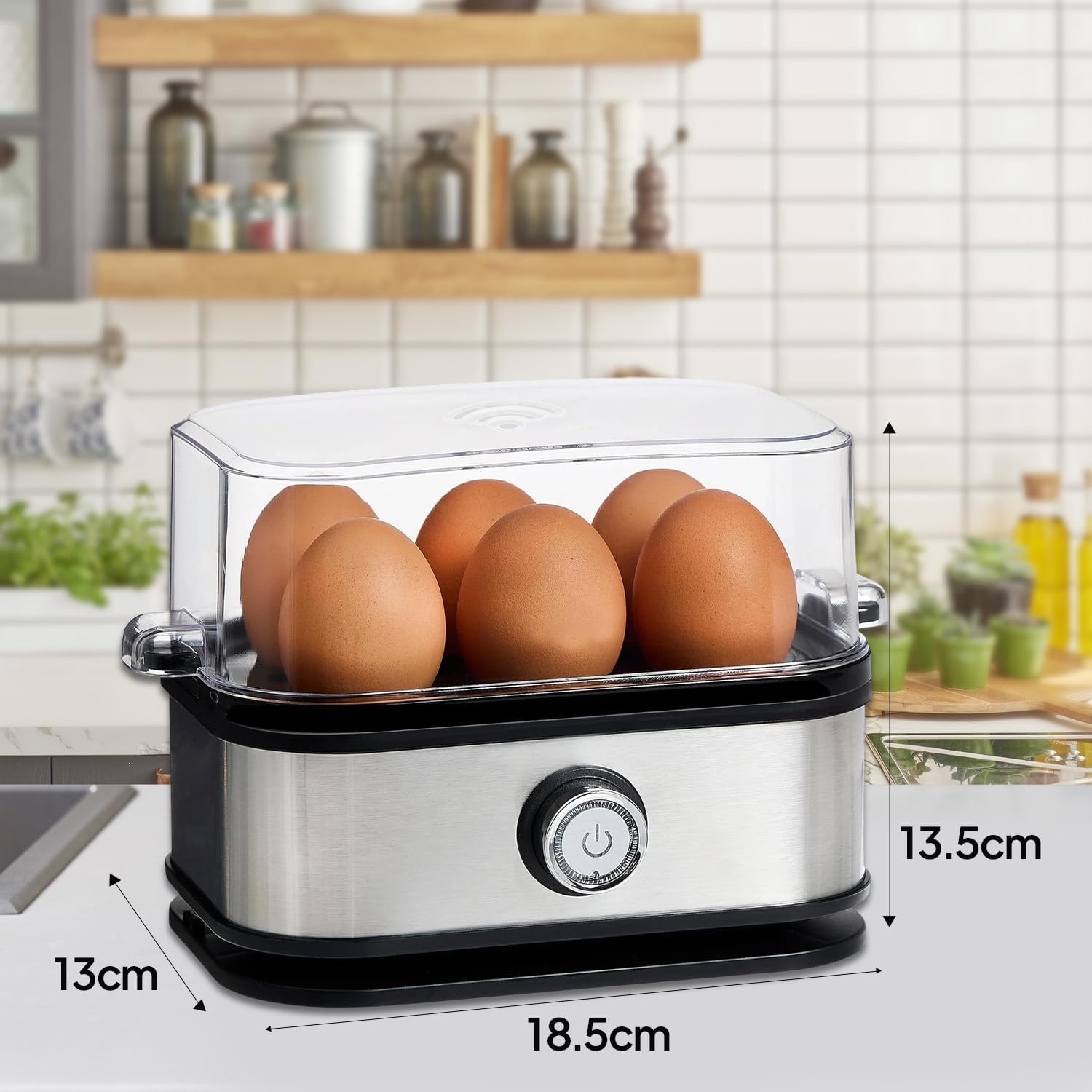 6-Egg Electric Cooker (Smart Egg Boiler)